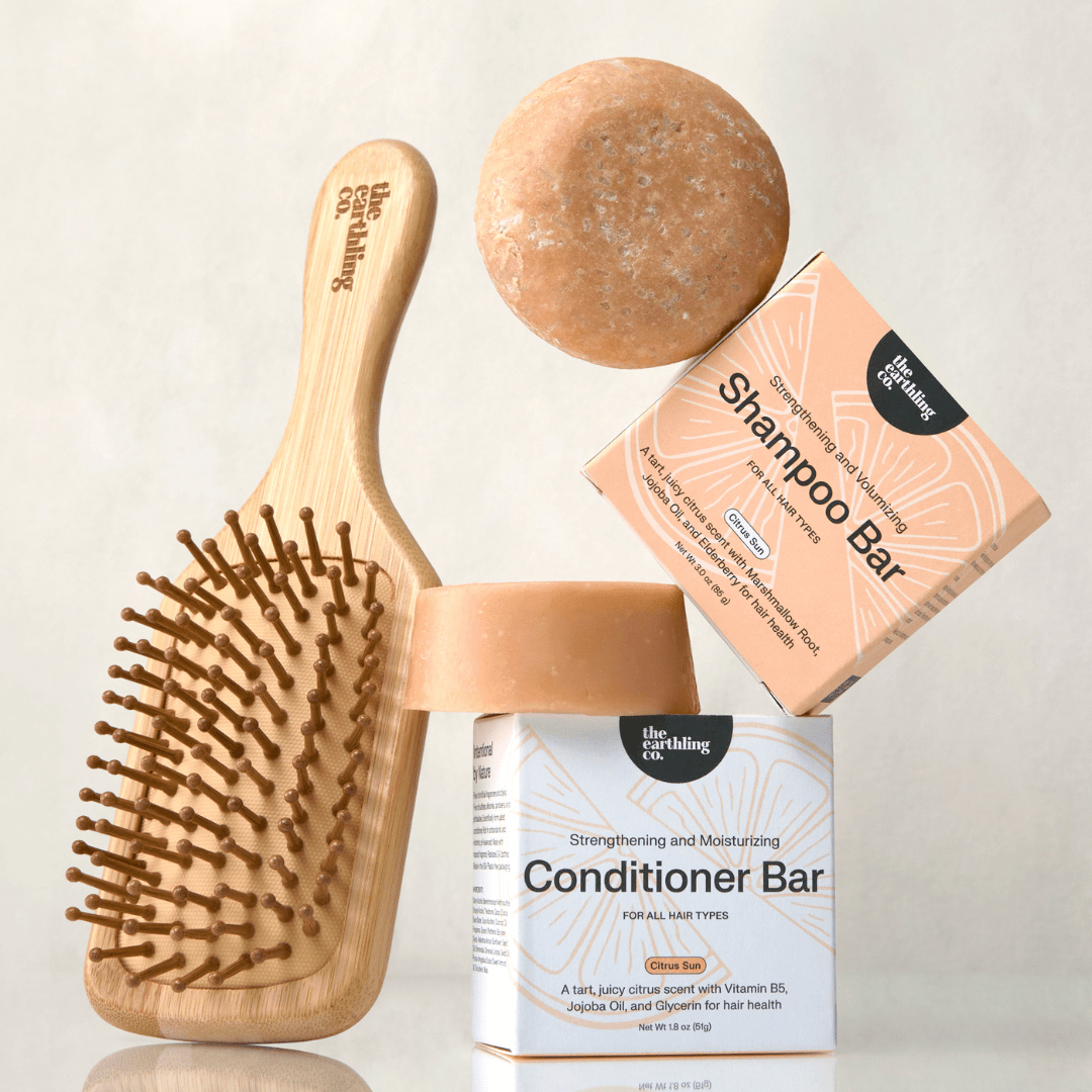 Bamboo Hair Brush | Gently Detangling | For Static & Frizz
