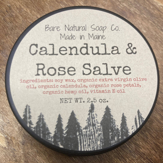 Calendula & Rose Salve | Herbal Salve | Made in Maine