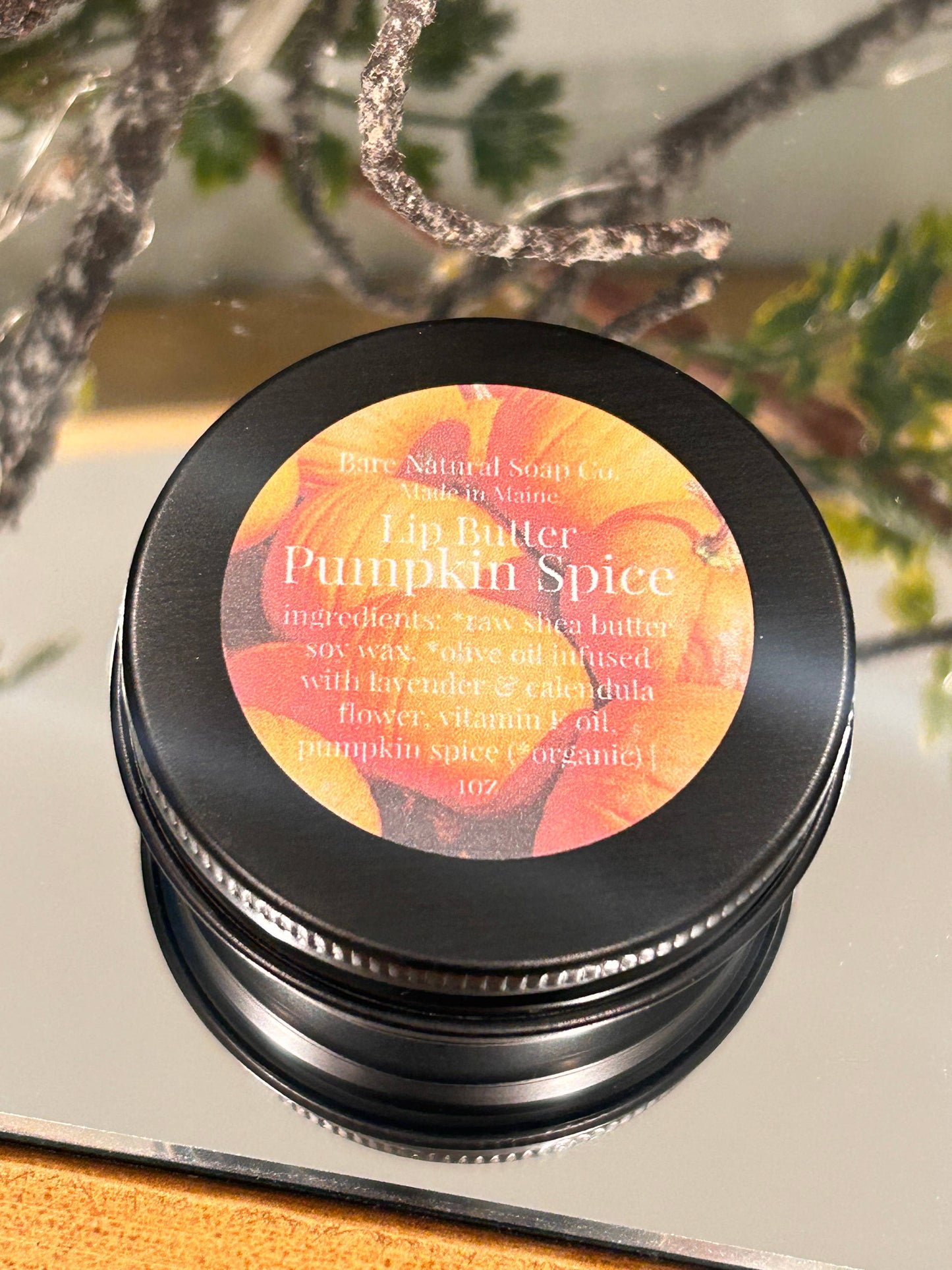 Pumpkin Spice Lip Butter |  Made in Maine