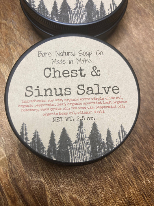 Chest & Sinus Salve | Herbal Salve | Made in Maine