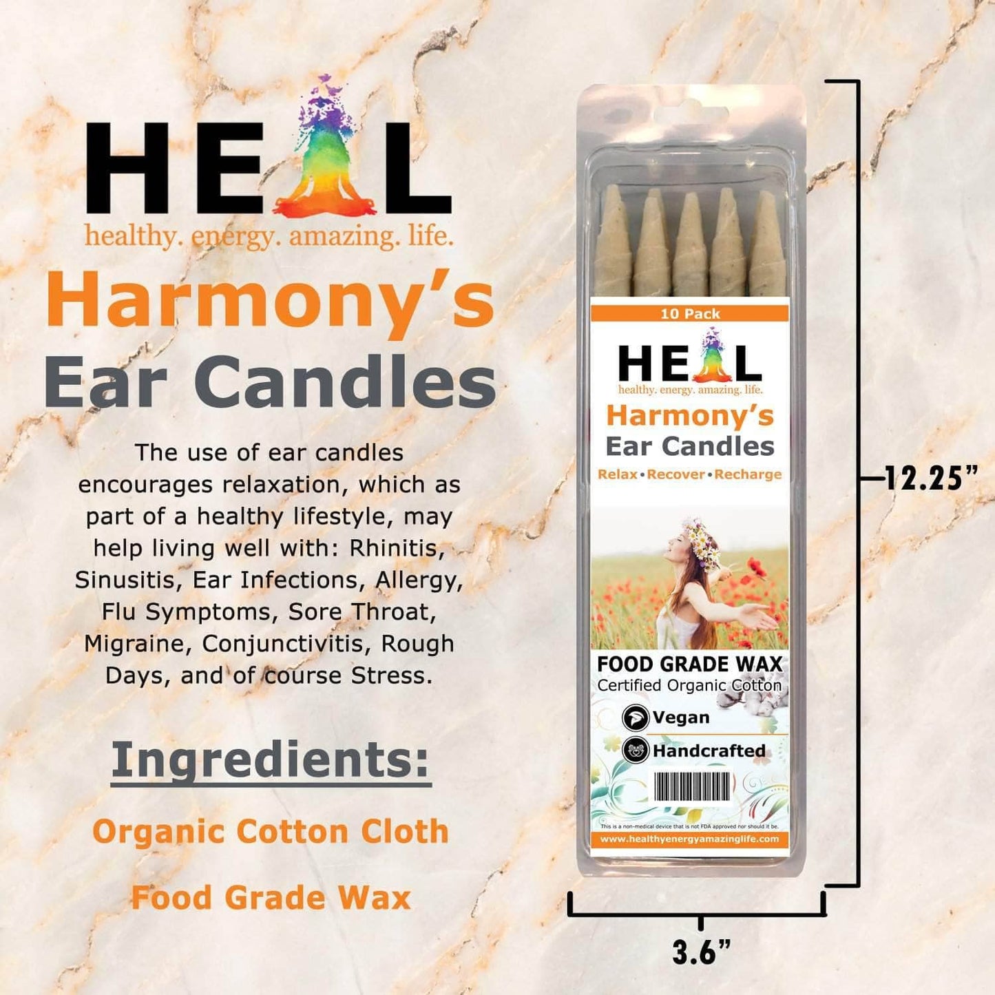 Unscented Ear Candles by Doc Harmony