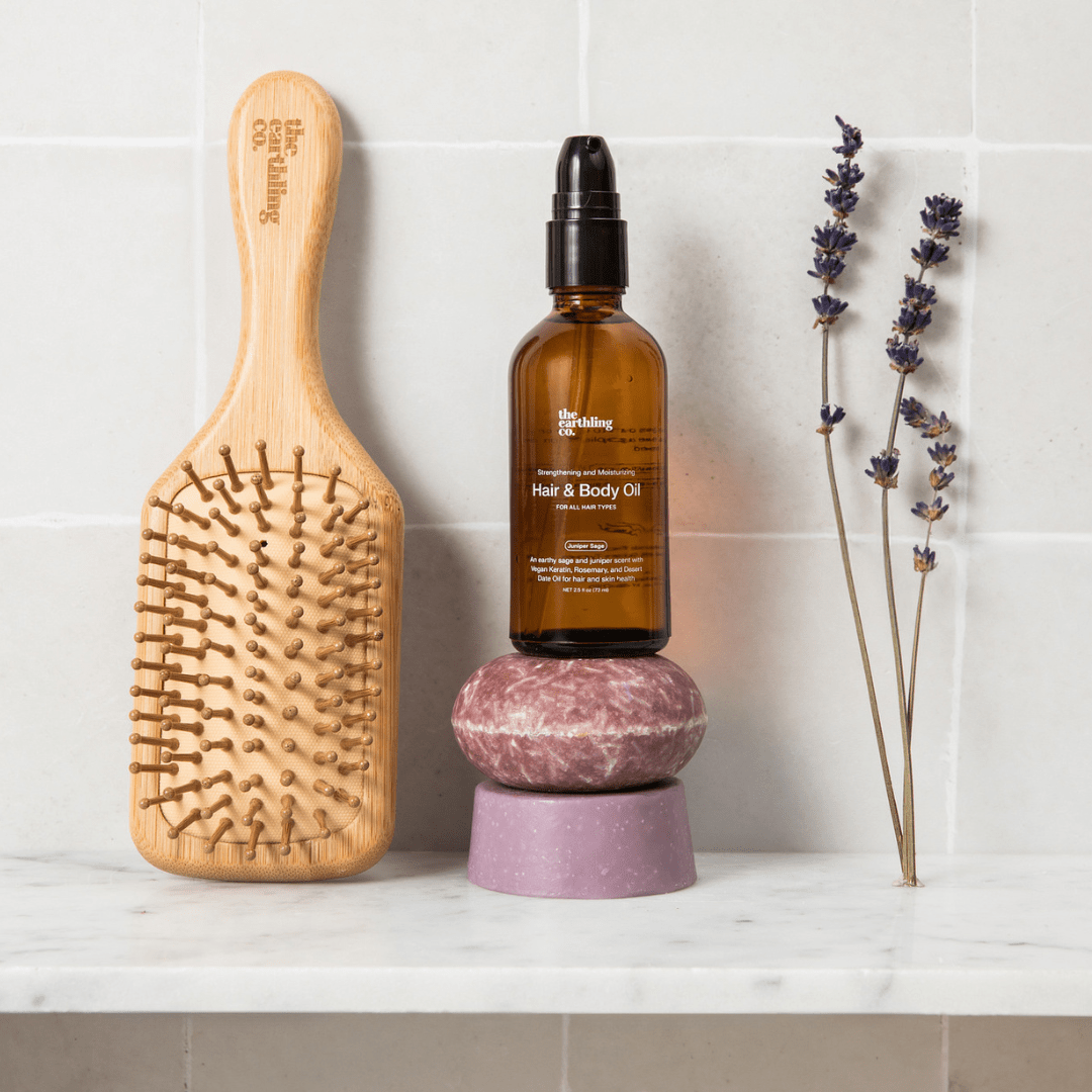 Bamboo Hair Brush | Gently Detangling | For Static & Frizz
