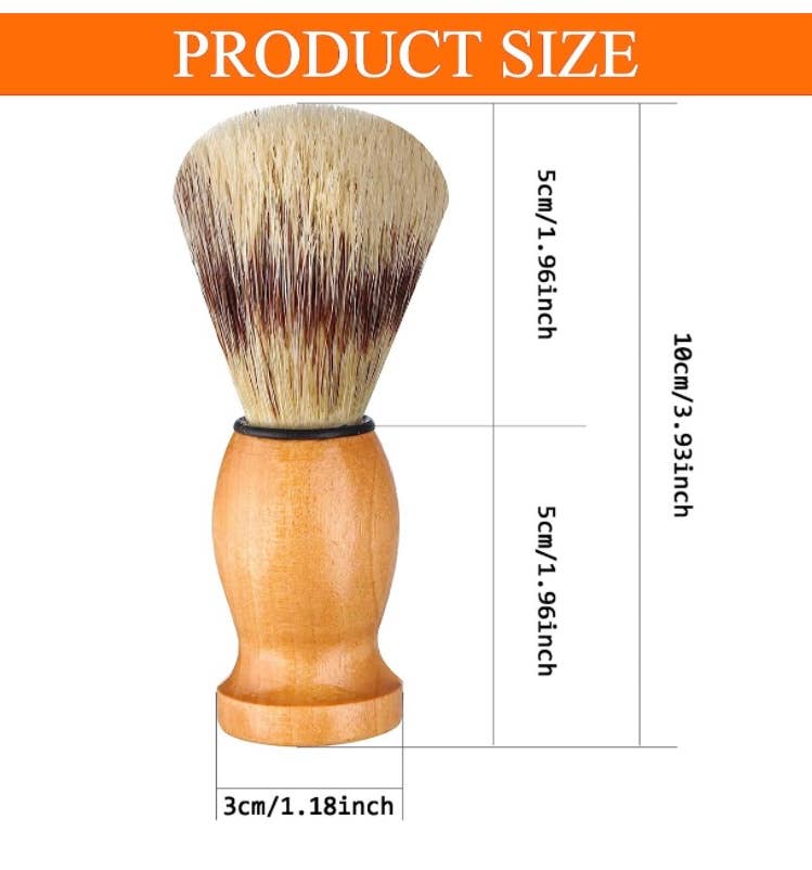 Natural Wood Handle Shaving Brush