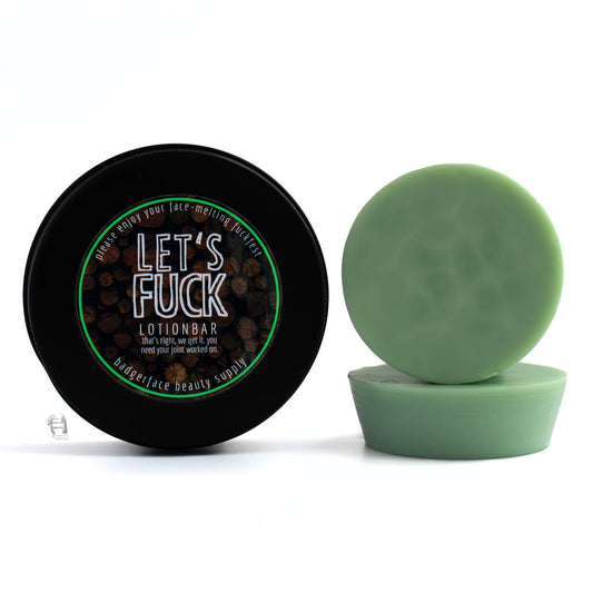 Let's Fuck Lotion Bar. Cute, Funny Gifts for Men.