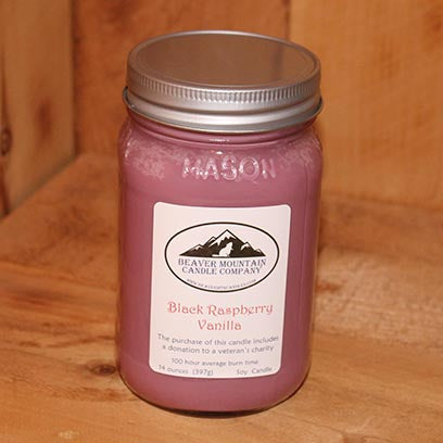 Black Raspberry Vanilla Soy Candle