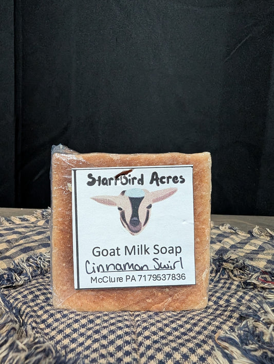 Cinnamon Swirl Goat Milk Soap