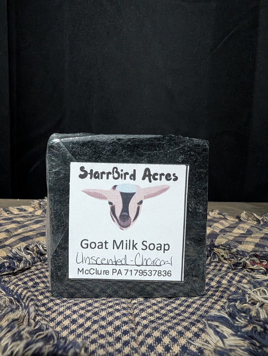 Unscented Charcoal Goat Milk Soap