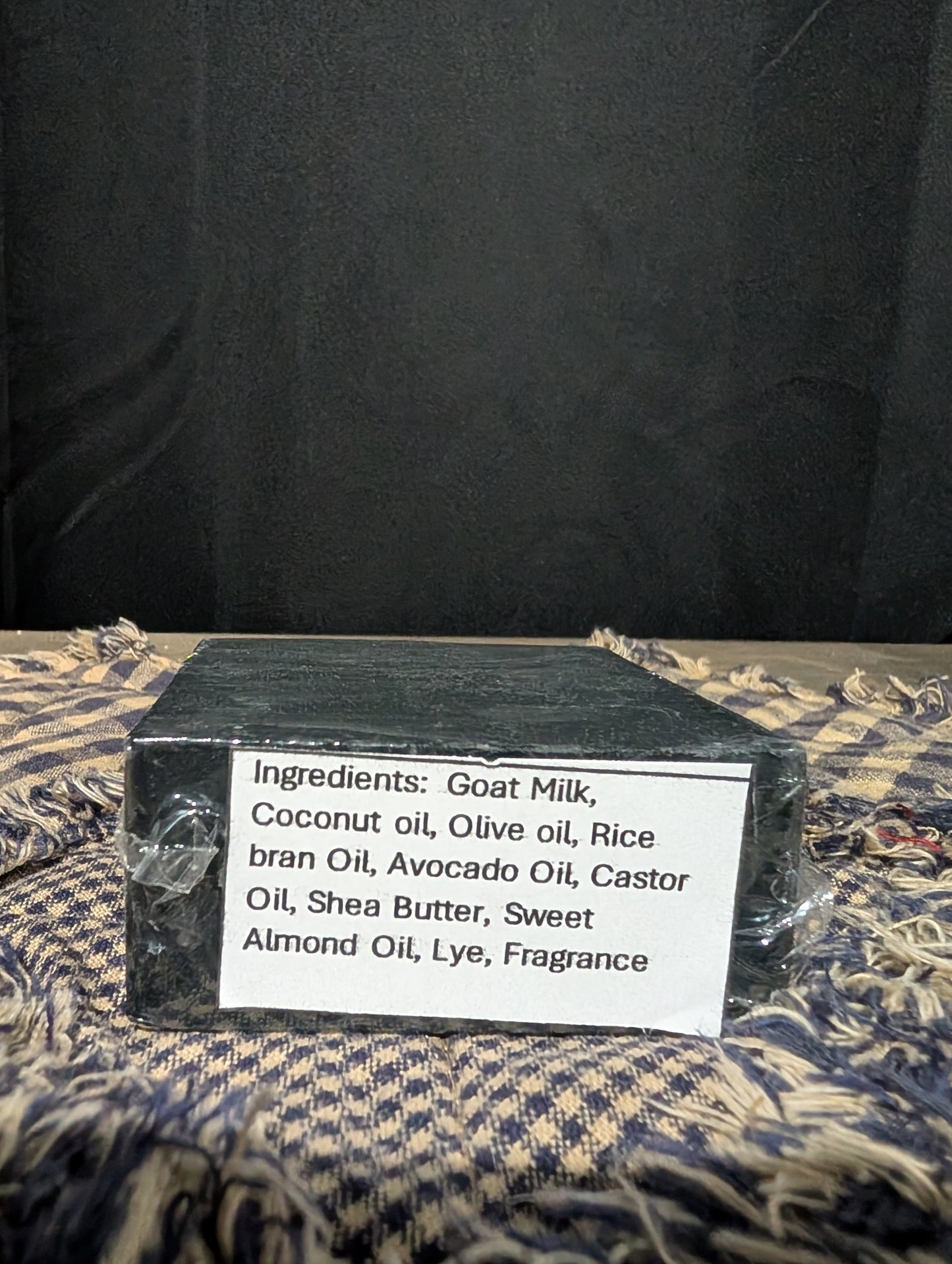 Unscented Charcoal Goat Milk Soap