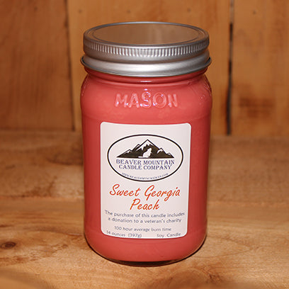 Sweet Georgia Peach Soy Candle