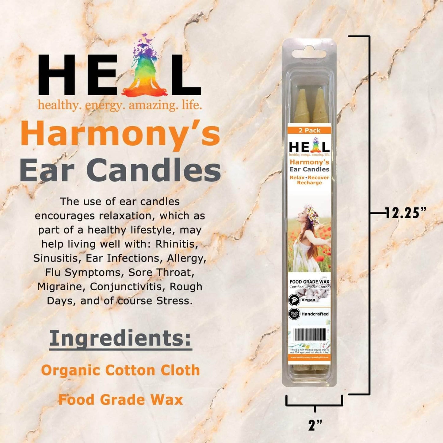 Unscented Ear Candles by Doc Harmony