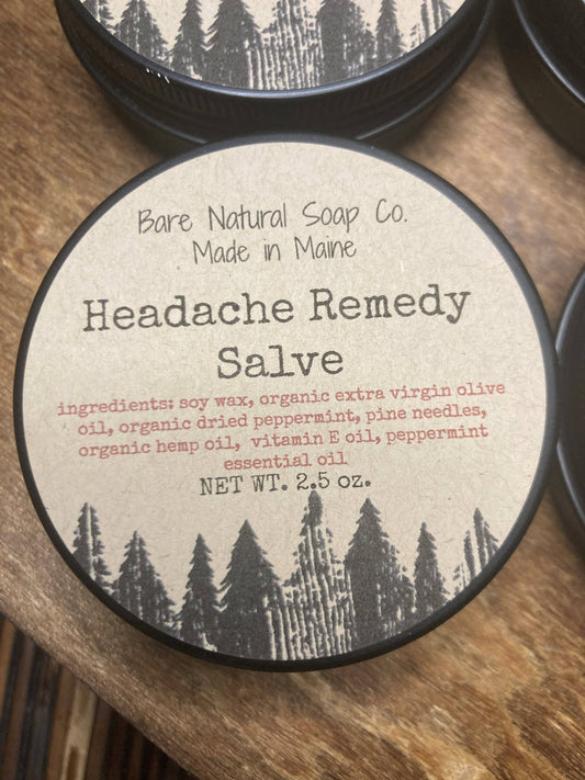 Headache Remedy Salve | Herbal Salve | Made in Maine