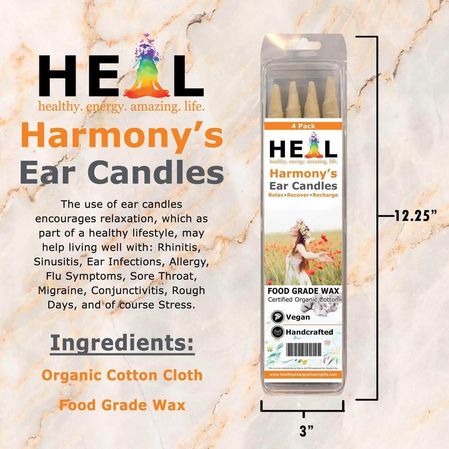 Unscented Ear Candles by Doc Harmony