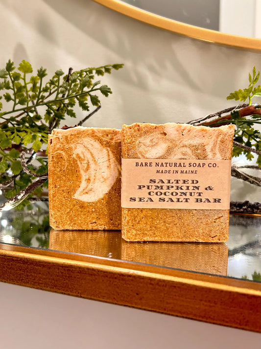 Fall - Salted Pumpkin & Coconut Sea Salt Soap Bar